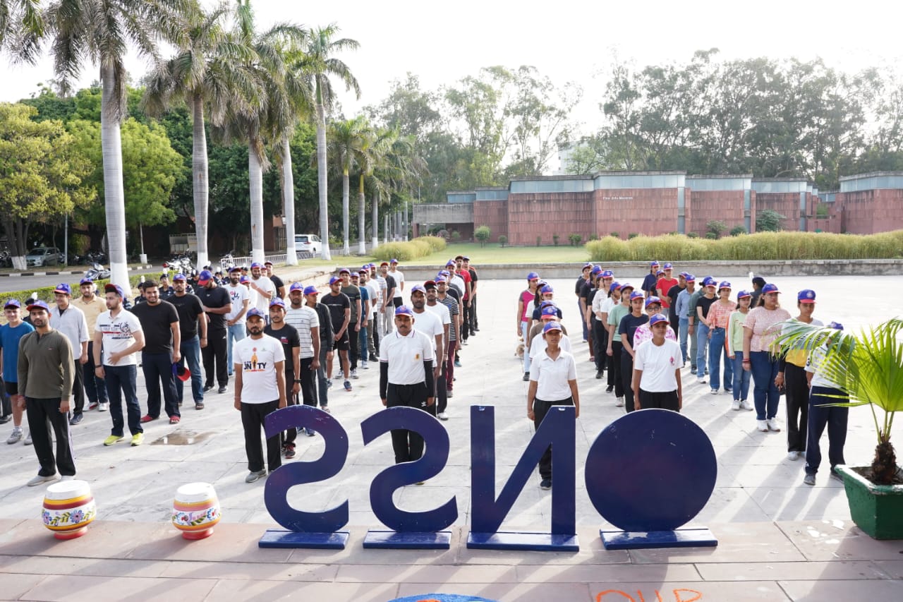 NSS Panjab University organized the Marathon on the theme world health day & Say no to drugs